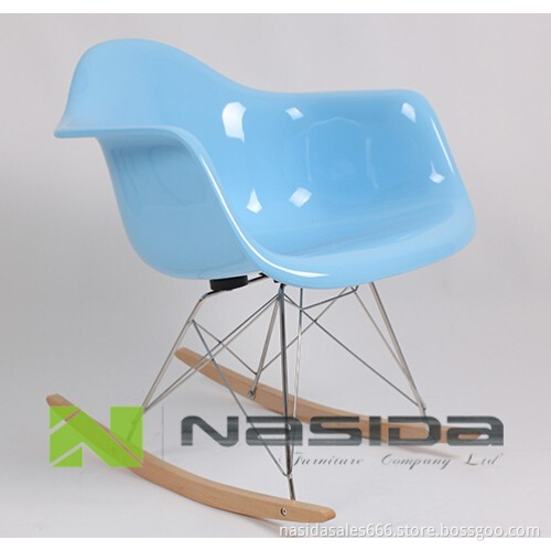 Replica Blue Eames RAR Rocking Fiberglass Chair